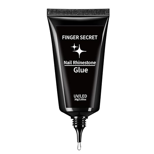 Nail Rhinestone Glue - Durable Nail Gem Adhesive,for Securing Nail Gems, Rhinestones & 3D Nail Charms, Long-Lasting Rhinestone Glue for Nails