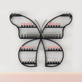 5 Tiers Nail Polish Wall Storage Rack, Nail Polish Essential Oil Display Shelf in Nail Salon, Wall Mounted Display Cabinet, Hanging Wall Nail Polish Makeup Cosmetics Perfume Rack, Black