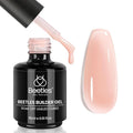 Beetles Builder Gel for Nails,0.51 oz 8 in 1 Jelly Nude Nail Thickening Strengthening Building Apex for Beginner DIY Salon at Home, Pink Builder Nail Gel, UV & LED Lamp Cured