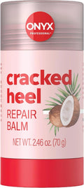 Onyx Professional Cracked Heel Repair Balm Stick for Dry Cracked Feet Treatment, Coconut Scent, 1 pack - Moisturizing Foot Balm, Rolls On, No Mess Like Foot Cream or Foot Lotion, Heel Treatment
