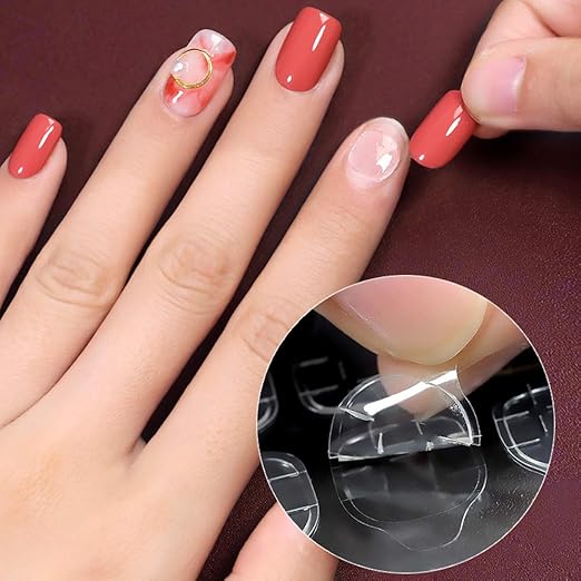 480 Pcs 20 Sheets Nail Glue Stickers Double Side for Press on Nails Stickers,Waterproof Breathable False Nail Tips Jelly Adhesive Nail Tabs Glue