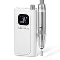 MelodySusie Entry-Level Clip-On Rechargeable Essential Nail Drill, SC300F 30000RPM E-File with LCD Display for All Manicure Shaping & Gel Removal, Ideal for Training,Nail Art Practice & Home Use,White