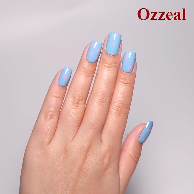 Gel Polish, 0.5 Fl Oz Light Blue Gel Nail Polish Spring Summer Soak off LED UV Gel Nail Polish Art Starter Manicure Salon DIY Nail Gel Polish