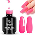 Beetles Pink Gel Nail Polish - Hot Pink Gel Polish, 15ML/0.51Fl Oz Neon Color, Soak Off UV LED Lamp Nail Art, Long-Lasting Manicure Salon DIY Home Spring Nails - Gifts for Her
