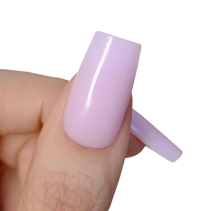 PINK MASK Easy Gel 2oz 60g-Lavender, Professional Builder Enhancement Gel-Quick Nail Extension for Beginner DIY, Nail Strengthener-Long Lasting-Salon Quality-Thickening Solution