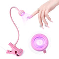 SAVILAND Gooseneck U V Lamp for Gel Nails: 2025 Pink LED U V Nail Gel Lamp 10s Flash Cure Light Gel Nail Tips Lamp with Desk Clip for Gel Nail Polish Mini Nail Dryer for Manicure Gel Light
