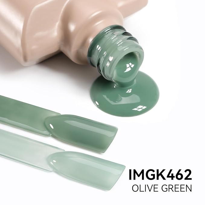 MAYCHAO 15ML Jelly Green Gel Nail Polish 1Pc Sheer Aqua Mint Gel Polish Transparent Soak Off UV LED Translucent Nail Polish Nail Art Starter Manicure Salon DIY at Home, 0.5 OZ