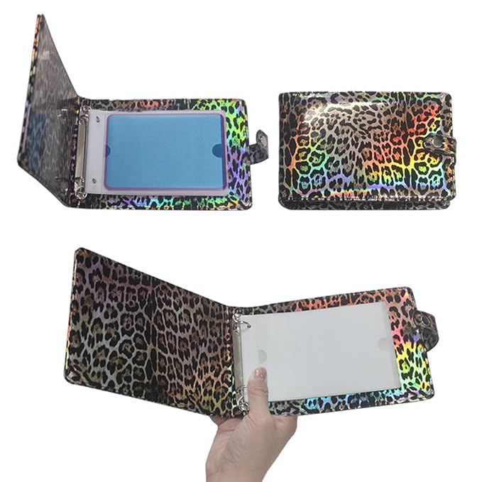 DRDS 16 Slots Nail Art Stamp Plate Holder Stamping Plates Storage Bag Cases Practical Empty Rectangle Plates Big Size 9.5X14.5CM Organizers