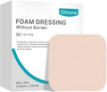 Dimora Foam Dressing, Sterile Non-Adhesive Hydrophilic Pads, Highly Absorbent 4"x4"(10 cm*10 cm) Pack of 10 Square Waterproof Dressing for Wound Care