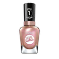 Sally Hansen Miracle Gel Salon Quality Nail Polish | Gel-Like Formula, Two-Step System, No UV Light Needed, Long Lasting | Opaque, Shimmer | 174 Shhhh-Immer | Rose Gold Nail Color