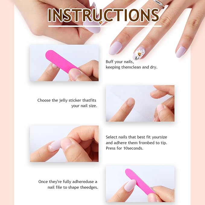 Easter Press on Nails Colorful French Tip Fake Nails with Designs Cute Yellow Bunny False Nail Glossy Full Cover Short Square Stick on Nails Easter Acrylic Nail for Women DIY Manicuare 24 Pcs