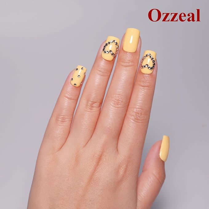 Gel Polish, 0.5 Fl Oz Butter Yellow Gel Nail Polish Spring Summer Soak off LED UV Gel Nail Polish Art Starter Manicure Salon DIY Nail Gel Polish