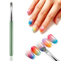 DANNEASY Nail Art Brushes for Gel Polish, Oval Nail Polish Clean Up Brushes For Cleaning Polish Mistakes on the Cuticles, Gel Nails Art Brush Design Tools Acrylic Manicure Brushes