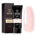 ROSALIND White Poly Extension Gel, 2.7 oz White Poly Nail Gel for Nail Art Decoration, Builder Pink Nail Thickening Extension Easy to DIY Use at Home Need UV Lamp