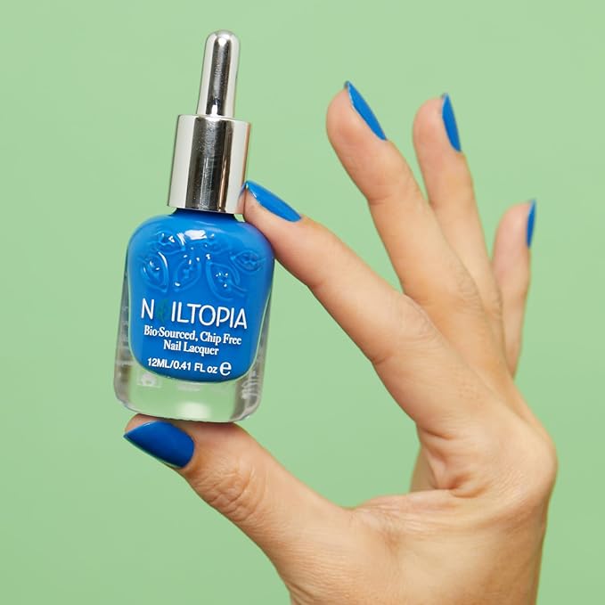 Nailtopia Bio-Sourced, Chip-Free Nail Lacquer - Fast Dry Nail Polish - Superfood-Infused - Natural Nail Polish - Slay All Day - 0.41 oz