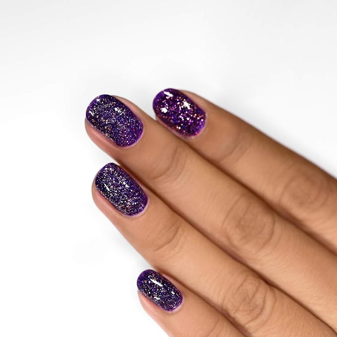 ILNP Empress - Sea Pink Metallic Nail Polish Topper, Rosy Flakes, Chip Resistant, Non-Toxic, Vegan, Cruelty Free