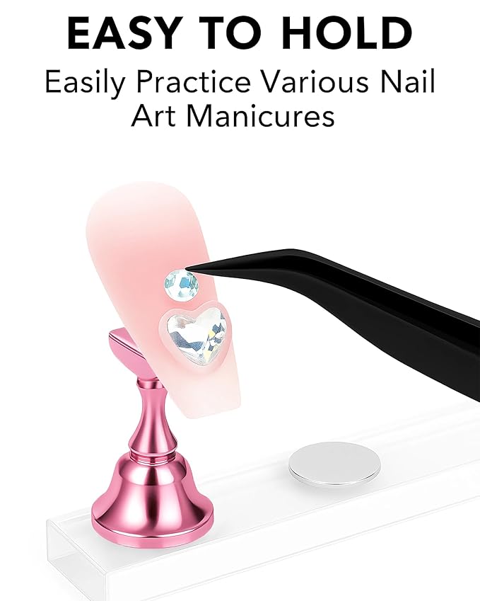 Nail Art Tools Set,15 PCS Nail Brushes,5 PCS Nail Dotting Tools,Nail Stands,Brush Holder,Tweezers,Double-Sided Tape,Nail Design Tools Kit for Press On Nails and Nail Painting