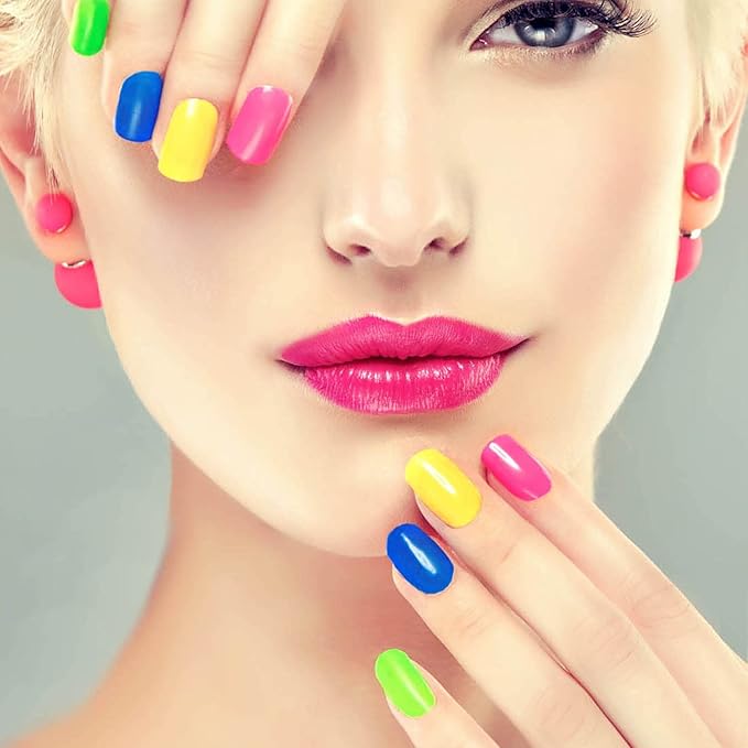 DANNEASY 16 Sheets Polish Stickers Full Wraps for Women Self Adhesive Strips Gel Sticker Solid Color Fingernail Manicure Kit With 1pc File, Cuticle Stick