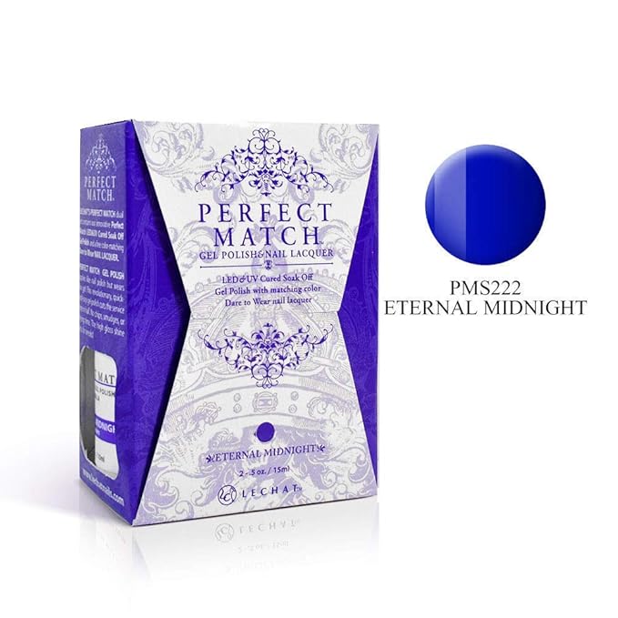 LeChat Perfect Match Gel Polish, Eternal Midnight, 0.5 fluid_ounces (PMS222)