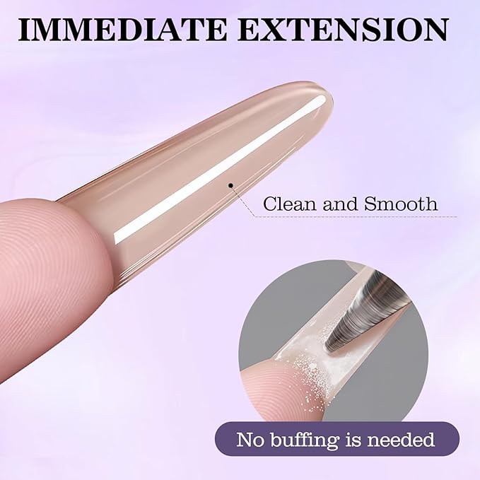 240 PCS Sandwich Nail Dual Forms, 14 Sizes Nail Tips for Builder Gel, Dual Forms for Polygel, Nail Extension for Beginner & Professional, Create Salon Quality Nail Art at Home (Oval)