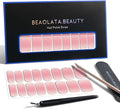 Nail Polish Strips, 32PCS Salon Quality Wraps, Long Lasting Gel Nail Stickers for Women Easy Apply& Remove (Blush Pink Wish)