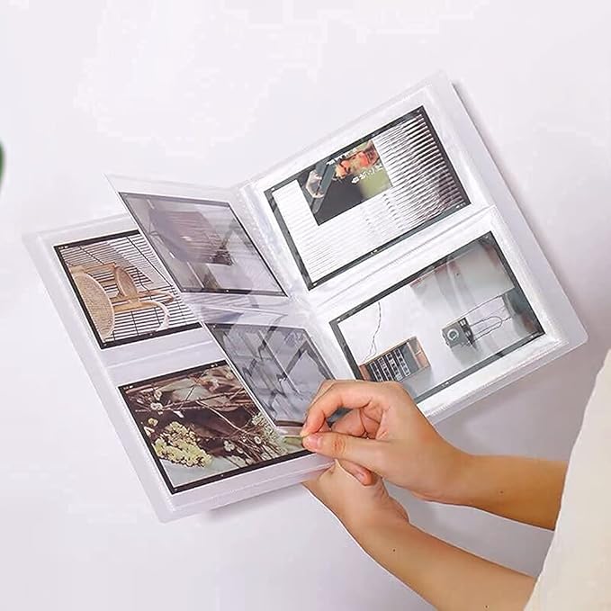 Nail Art Sticker Storage Book Collecting Album 80 Slots Empty Storage Holder Binder Book Plastic Nail Stenicls Organizer Easy Photo Album Manicure Nail Art Tools 1pack