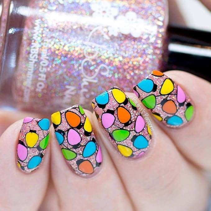 Whats Up Nails - Christmas New Year Winter Nail Stamping Plates (B003, B022) for Nail Art Design
