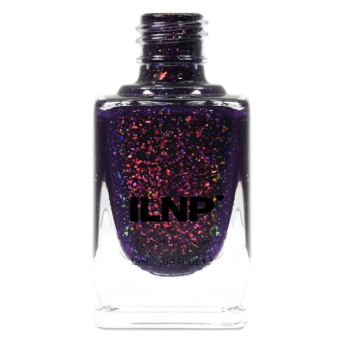 ILNP Jinx - Deep Purple Jelly Shimmer Nail Polish