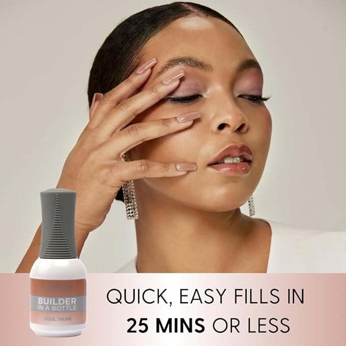 Orly GELFX Builder in a Bottle Colors | Self leveling all-in-one formula for nail extensions (Cool Taupe 0.6 oz)