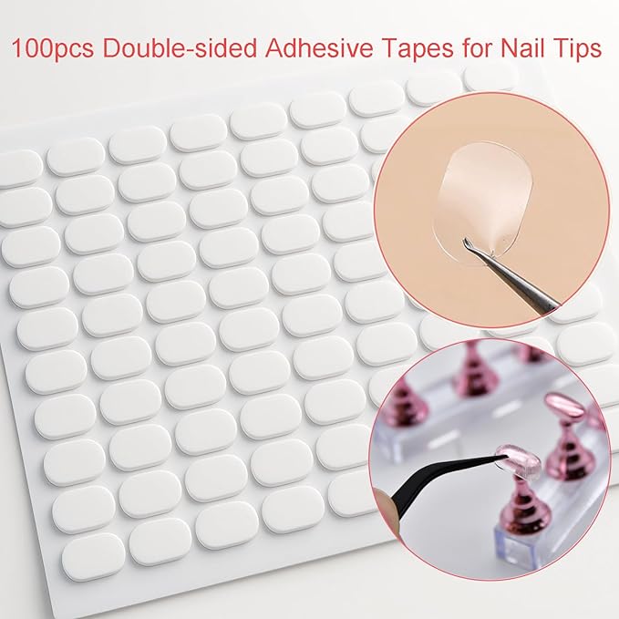 Nail Art Tools Set – 15pcs Nail Art Brushes, 5pcs Dual-Ended Dotting Pens, Nail Stand & Holder Kit, Brush Rack, Tweezers & Tape for DIY Nail Design