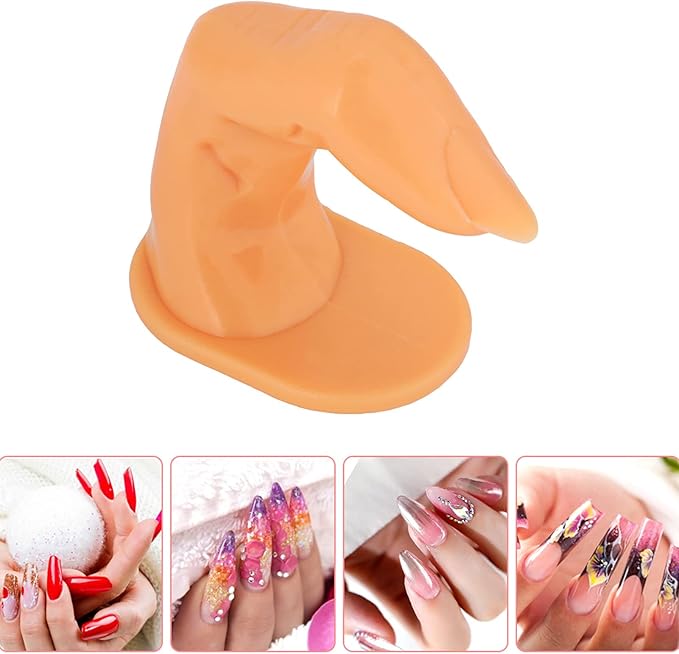 Yinhing Nail Practice Fingers,Fake Fingers Model Nail Art Finger Nail Art Practicing Training Finger, Nail Art Tips Manicure Mannequin Finger Model Acrylic Gel Nail Art Finger for Nail Design