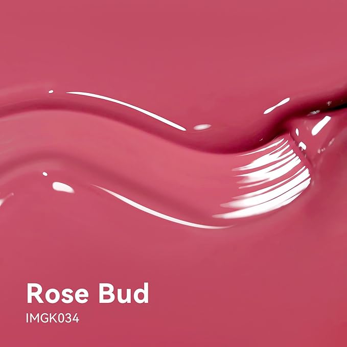 MAYCHAO 15ML Rose Bud Gel Nail Polish 1Pc Rose Red Green Gel Polish Soak Off UV LED Nail Polish Nail Art Starter Manicure Salon DIY at Home, 0.5 OZ