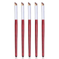 DANNEASY 5Pcs Ombre Nail Brush Wooden Nail Ombre Brush Acrylic Nail Art Brushes Nail Pens Nail Gradient Brush Nail Design Brushes Nail Art Tools