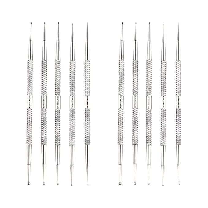 Beaupretty 10pcs Dual- Diamond Drill Pens for Manicure Art Nail Dotting Tools Easy to Use Nail Design Accessories