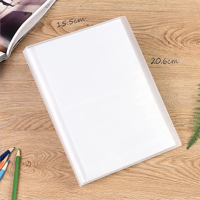 Nail Art Sticker Storage Book Display - 80 Slots Translucent Empty Decals/Photos Collecting Album - Tools for Nail Art