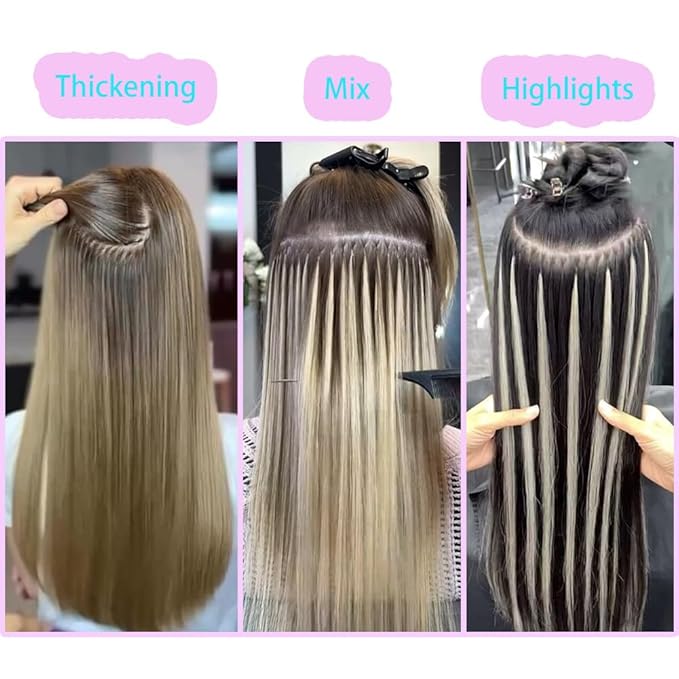 Curlable U-tip Human Hair Extensions 30# Medium Auburn Keratin Nail Tip Hair Extension 100 Strands 0.5g/strands Straight Brazilian Remy Hair 18 Inch (45cm)