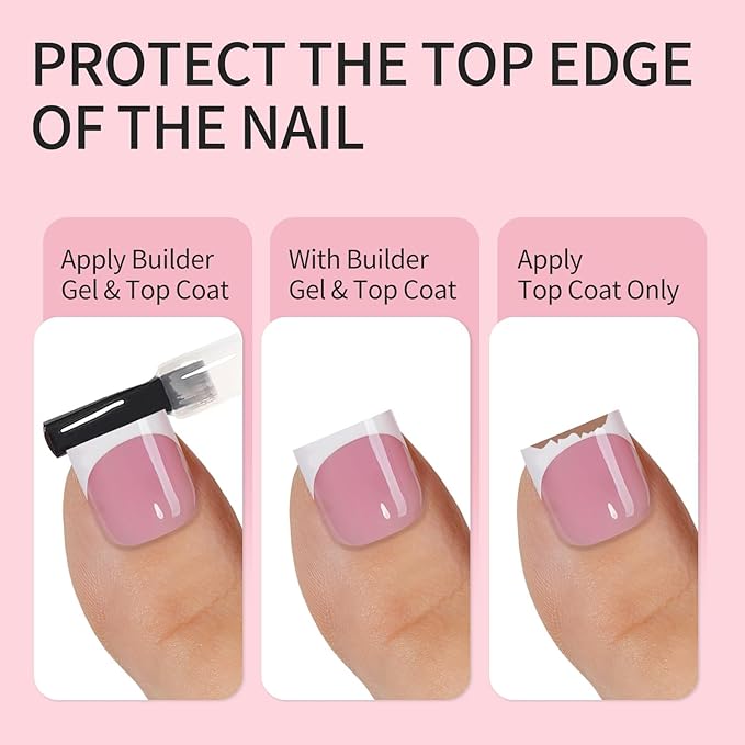 Vansiho 300 pcs French Tip Toe Nail Tips Press on, Pink White French Tips Toenail Press on Square for Women, Soft Gel Fake Toe Nails, Acrylic Nails Soak off Toe Nail Home DIY 15 Sizes