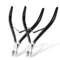 Makartt Cuticle Nipper - 7mm Full Jaw Stainless Steel Professional Cuticle Trimmer, Double Spring, Ergonomic & Portable Manicure Tool for Nail Care, Home DIY& Salon Use (Black, 2Pcs)