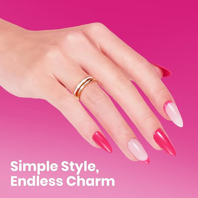 Beetles Raspberry Gel Nail Polish - Raspberry Kiss Hema Free Hot Pink Gel Polish, 15ML/0.51Fl Oz Same Color Same Bottle, Soak Off UV LED Lamp Neon Pink Nails, Spring Summer Nails Art Manicure Salon