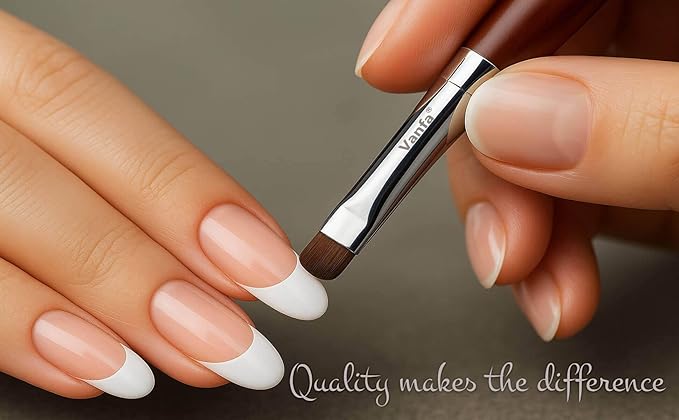 Vanfa French Brush for Nails, Clean up brush for Gel Nail Polish F10