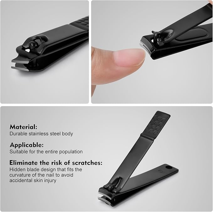 Manicure Set Gifts for Men Father's Day Gifts for Dad Professional Stainless Steel Nail Clipper Kit for Him Husband Brother Boyfriend Teen Boys for Birthday Christmas Stocking Stuffers Anniversary