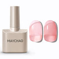 MAYCHAO Gel Nail Polish - Sheer Pink, 15ML Translucent Color Jelly Nail Gel, UV LED Starter Manicure Salon DIY at Home, 0.5 OZ