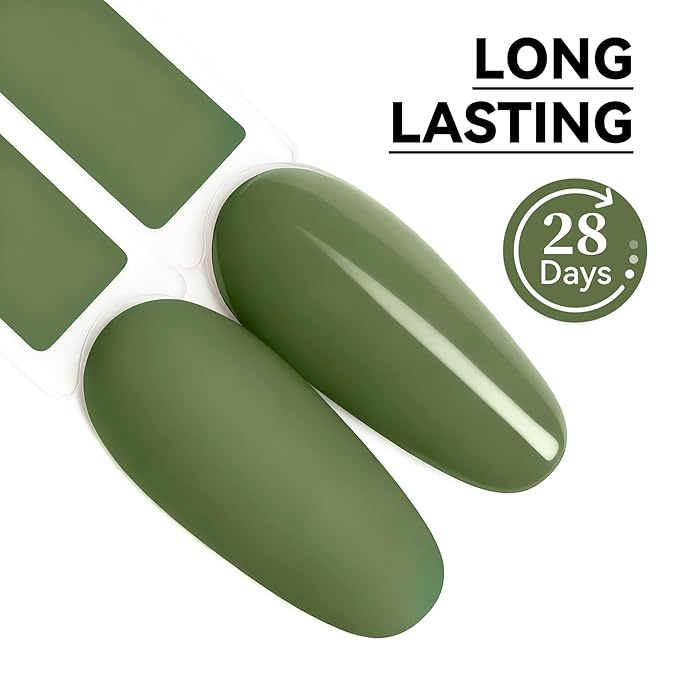 MEGIOR Matcha Green Gel Nail Polish 0.5 Fl Oz Green Long Lasting Soak Off UV LED Lamp Light Curing TPO Free Gel Polish Kit for Salon and Nail Art Starter Manicure DIY at Home