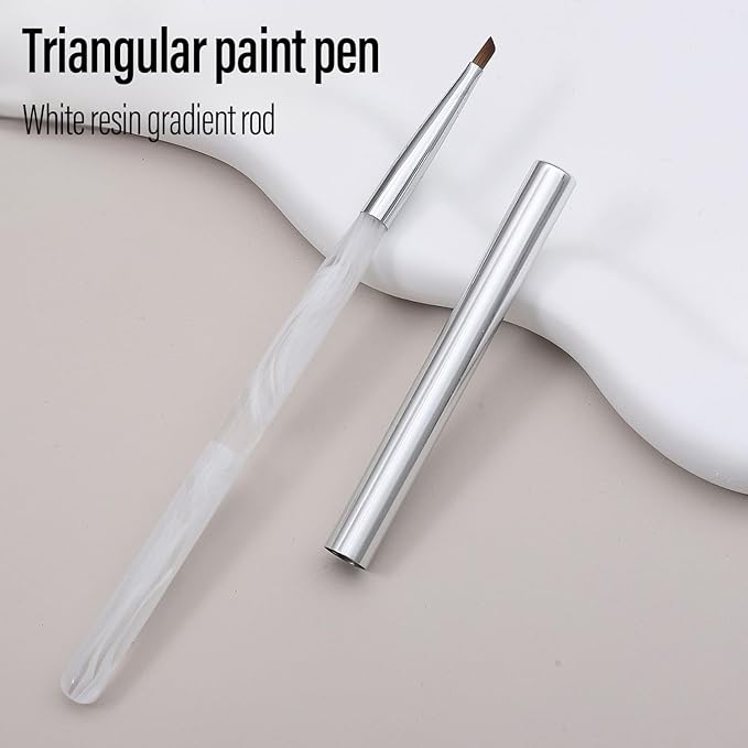 WOKOTO 1 Pcs Triangular Pyramid Nail Brush For Acrylic Nails Acrylic Brushes For Nails Art Triangle Brushes Painting Nails Polish Brushes Detail Nail Painting Brushes Tools Tools Nail Liner Brushes