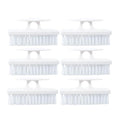 Superio Nail Brush for Cleaning Fingernails, Nail Scrubber Brush, Toe Foot Hands Fingernail Brush Cleaner- Small Scrub Brush- All-Purpose Stiff Cleaning Brush for Home, Kitchen, Work, (6, White)