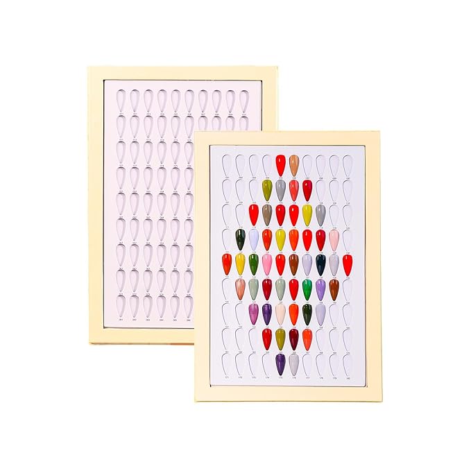 Acycoin2A 180 Nail Color Display Book Chart with 240 Nail Tips (B Style)