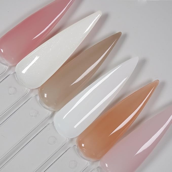 Glow in the dark Gel Nail Polish Colors Set Jelly Pink Milky White for french nail art design (GP011)
