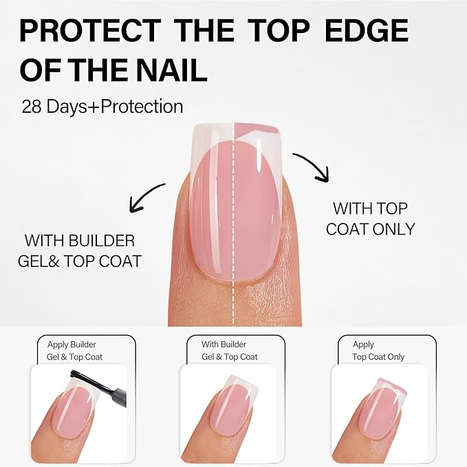 Vansiho French Gel Nail Tips 600Pcs, Short Square Soft Gel Nail Tips, Pink French Tips Press on Nails, Fake Nails with Box for Nail Art DIY 15 Sizes