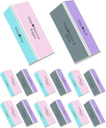 12PCS 4 Sided Nail Buffer Block, Shine Nail Files and Buffers