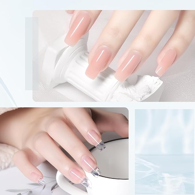GAOY Slip Solution Set for Poly Gel Nails, 145ml Anti-stick Liquid with Nail Art Brush, for Building Extension Gel Nails
